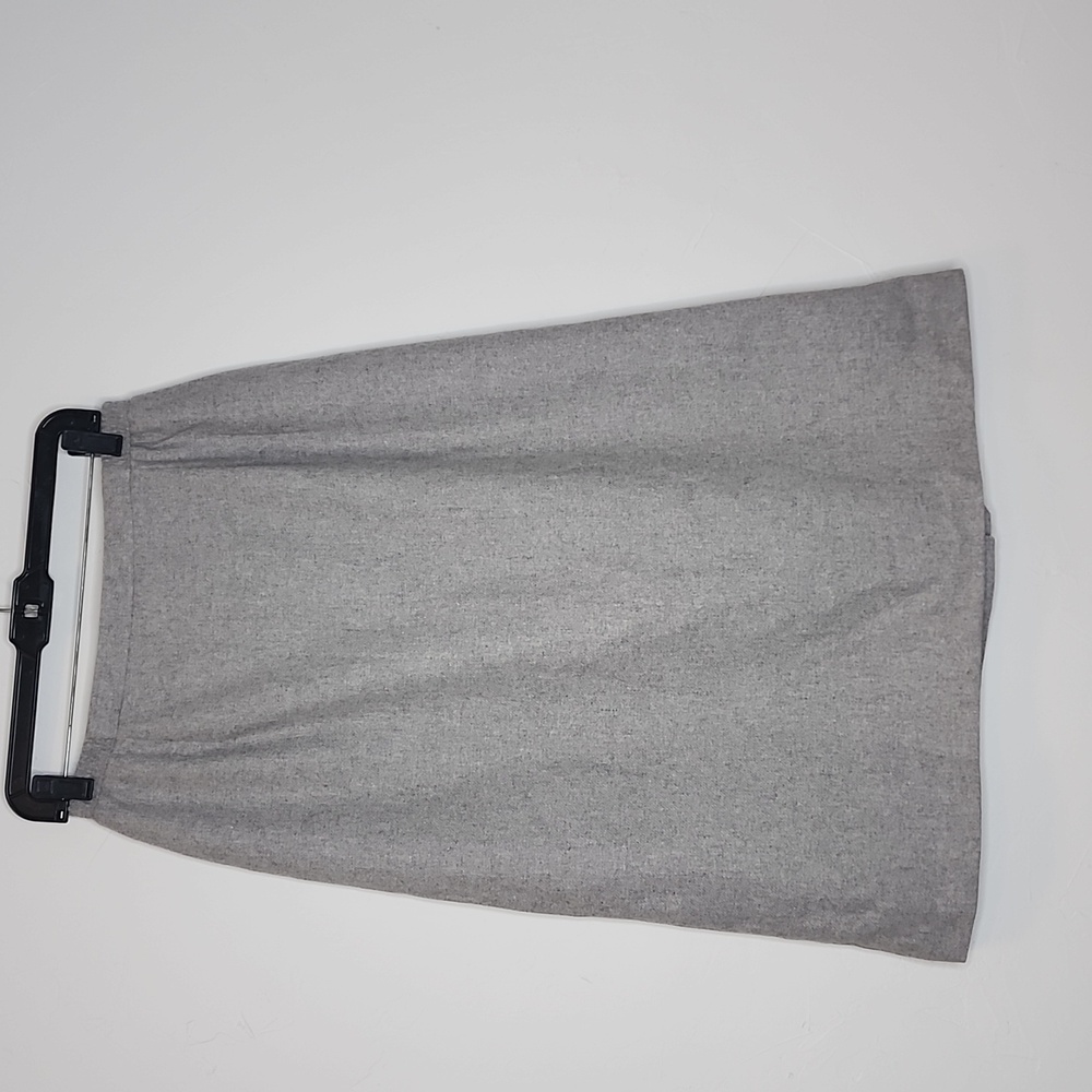 Vintage size 14 light gray wool blend a line skirt